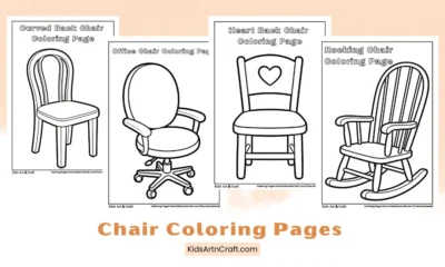 Chair Coloring Pages for Kids