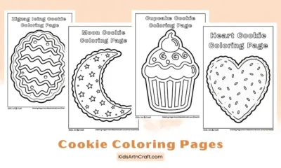 Cookie Coloring Pages for Kids