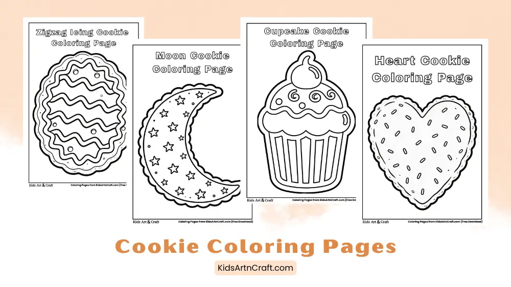 Cookie Coloring Pages for Kids
