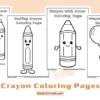 Crayon Coloring Pages for Kids