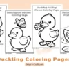 Duckling Coloring Pages for Kids
