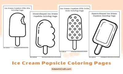 Ice Cream Popsicle Coloring Pages For Kids
