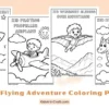 Printable Flying Adventure Coloring Pages for Kids