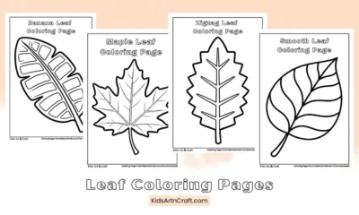 Leaf Coloring Pages For Kids