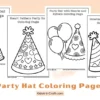Party Hat Coloring Pages For Kids