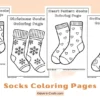 Socks Coloring Pages for Kids
