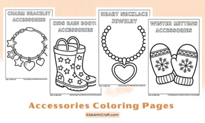 Fun Fashion Accessories Coloring Pages for Kids