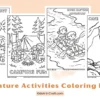 Adventure Activities Coloring Pages for Kids