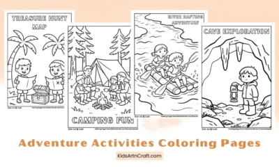 Adventure Activities Coloring Pages for Kids