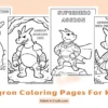 Aggron Coloring Pages for Kids Printable