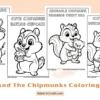 Alvin and the Chipmunks Coloring Pages for Kids