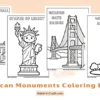 American Monuments Coloring Pages for Kids