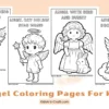 Free Angel Coloring Pages for Kids