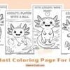 Fun Axolotl Coloring Pages for Kids