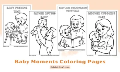 Baby Moments Coloring Pages for Kids