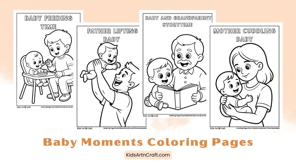 Baby Moments Coloring Pages for Kids