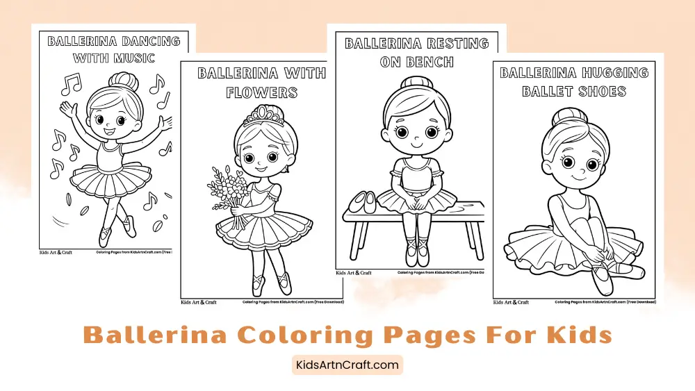 Best Printable Ballerina Coloring Pages for Kids