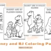 Free Printable Barney and BJ Coloring Pages for Kids