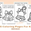 Cute Bell Coloring Pages for Kids