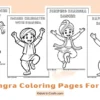 Punjabi Bhangra Coloring Pages for Kids
