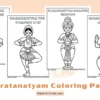 Bharatanatyam Coloring Pages for Kids