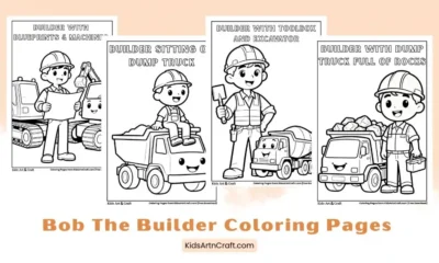 Bob The Builder Coloring Pages for Kids