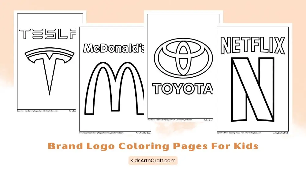 Brand Logo Coloring Pages for Kids