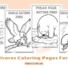 Carnivores Animals Coloring Pages for Kids