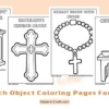 Printable Church Object Coloring Pages for Kids