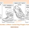 City Inside a Shoe Coloring Pages for Kids