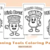 Cleaning Tools Coloring Pages For Kids
