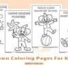 Clown Coloring Pages for Kids