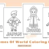 Cultural Costumes of the World Coloring Pages for Kids
