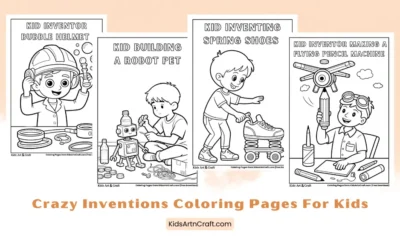 Crazy Inventions Coloring Pages for Kids
