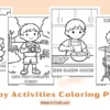 Creative Hobby Activities Coloring Pages for Kids
