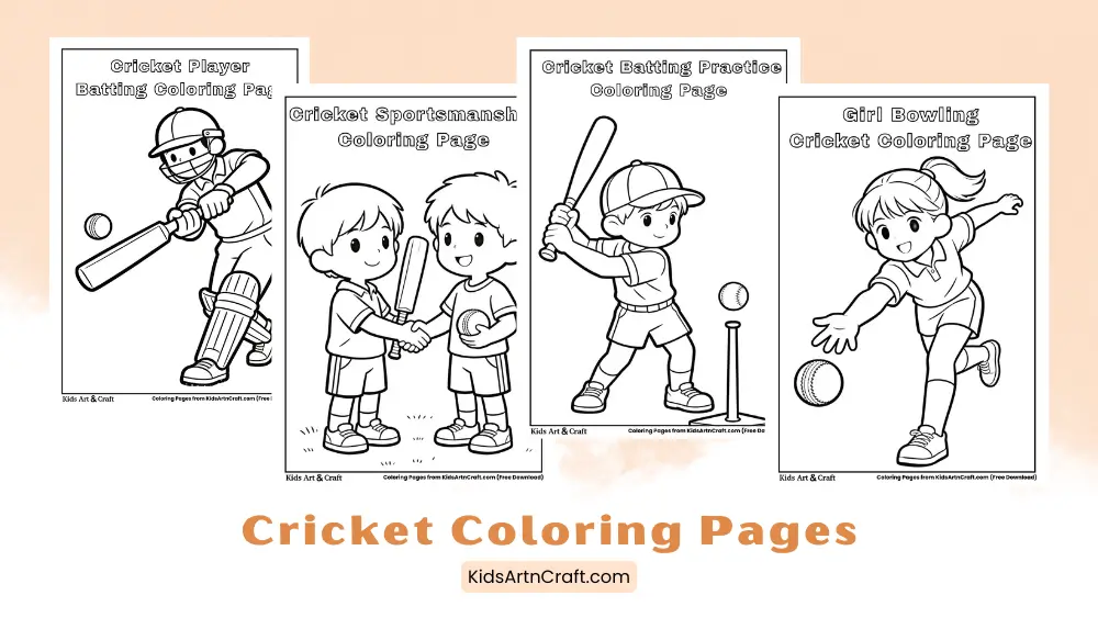 Cricket Coloring Pages for Kids