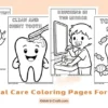 Dental Care Coloring Pages for Kids