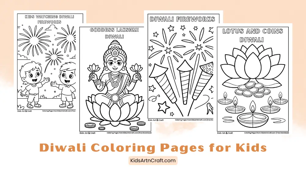 Diwali Coloring Pages for Kids
