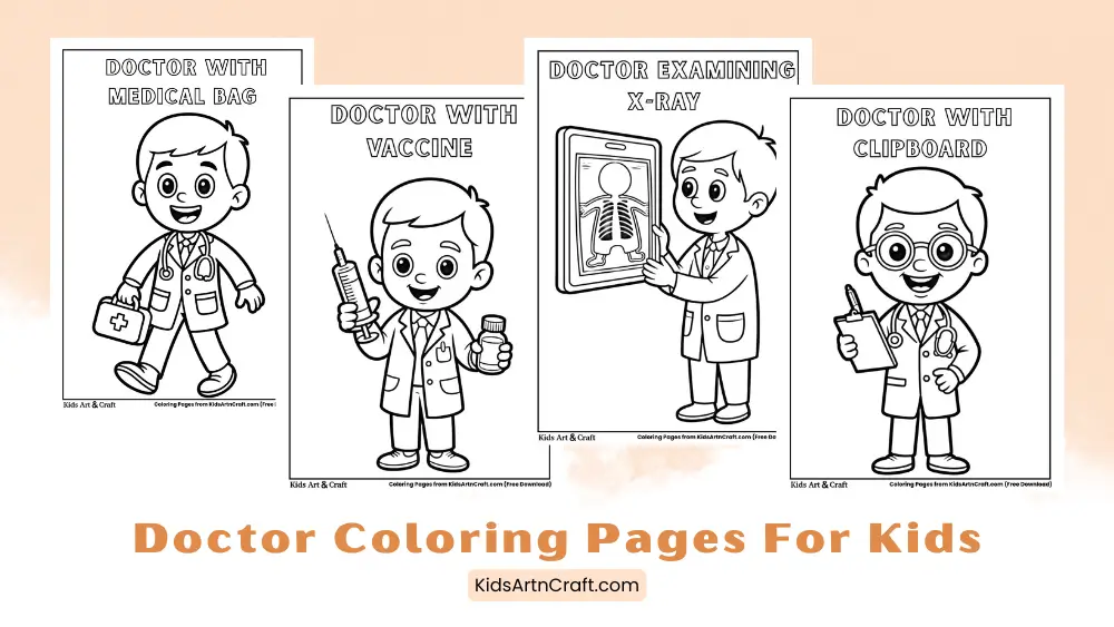 Doctor Coloring Pages for Kids (Free Printable)