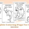 Cute Dolphin Coloring Pages for Kids