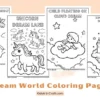 Dream World Coloring Pages for Kids