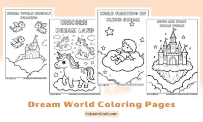 Dream World Coloring Pages for Kids