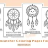 Easy Dreamcatcher Coloring Pages for Kids