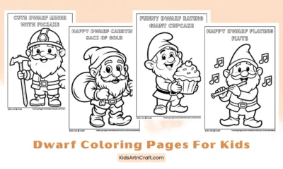 Free Printable Dwarf Coloring Pages for Kids