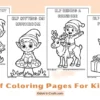 Elf Coloring Pages for Kids