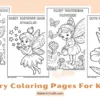 Free Printable Fairy Coloring Pages for Kids