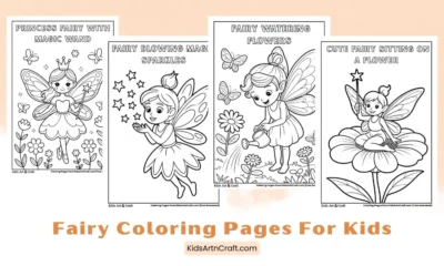 Free Printable Fairy Coloring Pages for Kids