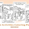 Farm Activities Coloring Pages for Kids