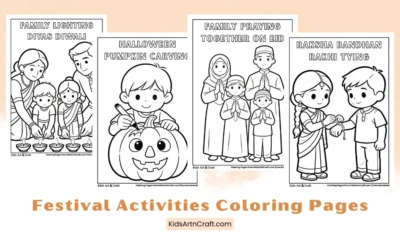 Festival Activities Coloring Pages for Kids