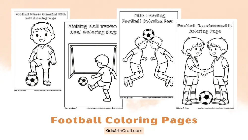Football Coloring Pages for Kids